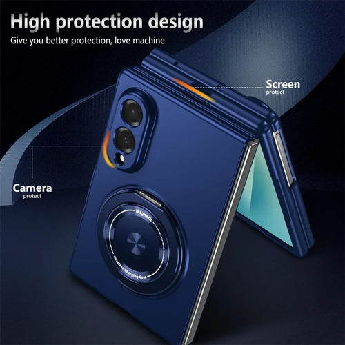 Armor Stand Case with Glass for Samsung Galaxy Z Fold 8 / 7 / 6